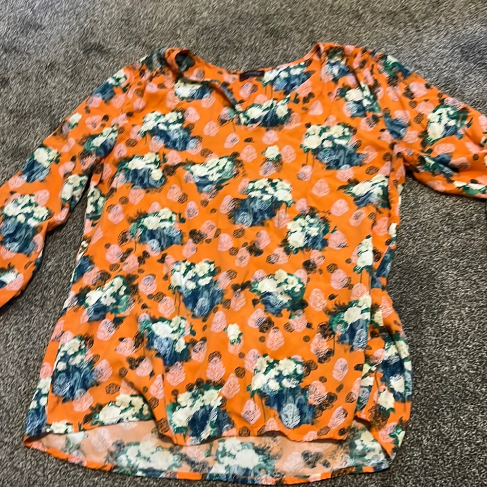 Large Orange Blouse